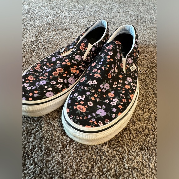 VANS, classic slip on, floral print, size 10, EXCELLENT condition - Picture 6 of 6
